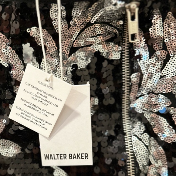 Walter Baker NWT Black & Solver Cocktail Skirt - Picture 5 of 5